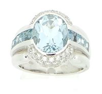 Ringe Sommer Dame in Gold Acquamarina 2.9 Ct 10058343-15 - 10058343-15